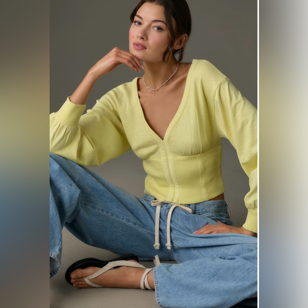 Anthropologie Cropped Sweatshirt